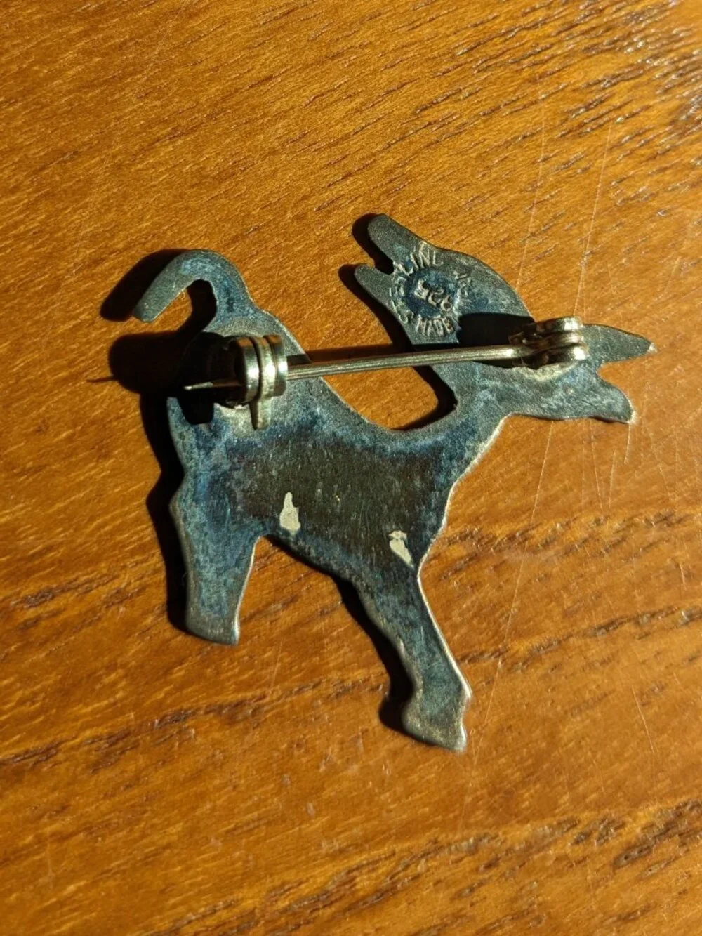 Vintage Taxco Sterling Silver Brooch Mexican Figural Donkey Burro Abalone Pin